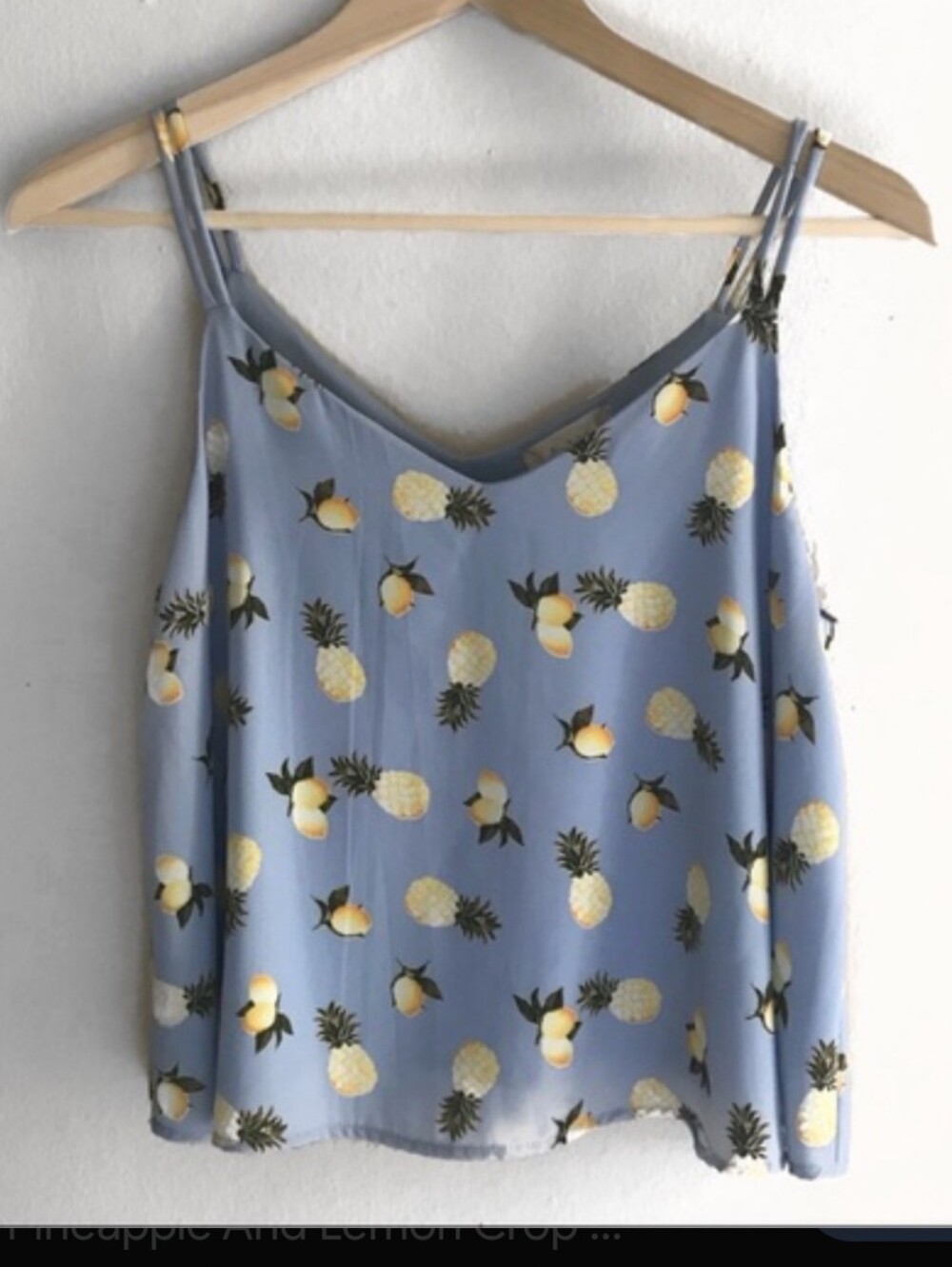 Altar’d State lemon pineapple tank top medium